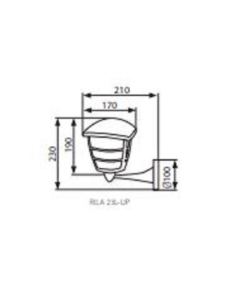 Applique murale extérieure forme lanterne - Kanlux - Rila Leluminaireled.com