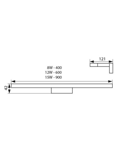 Applique Led étanche chromée - Kanlux - Asten Leluminaireled.com
