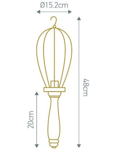 Baladeuse bois et métal  - Girard-Sudron Leluminaireled.com