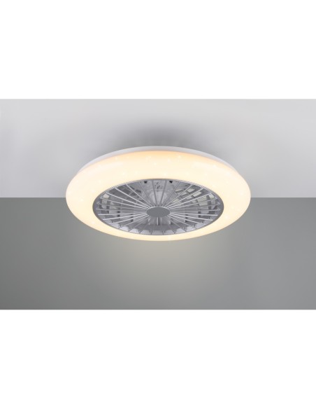 Ventilateur plafonnier STRALSUND avec télécommande et effet starlight