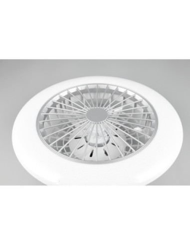 Plafonnier ventilateur STRALSUND LED 30W titane