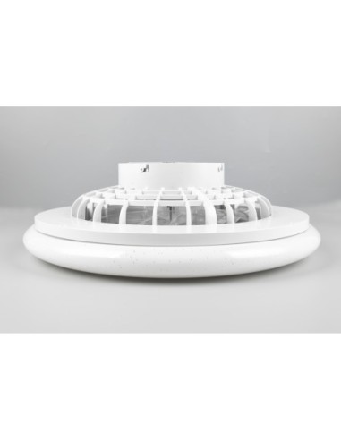 Plafonnier ventilateur STRALSUND LED 30W titane
