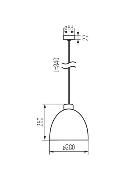Lampe béton ronde suspendue Ogiva - Kanlux Leluminaireled.com
