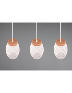 Suspension Bidar de TRIO couleur blanc mat - IP20 ,3XE27 2