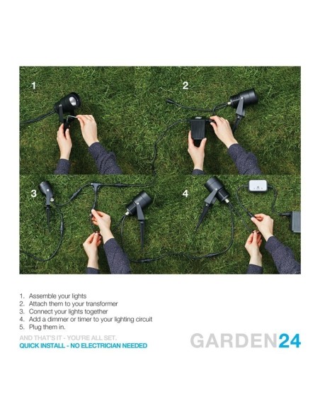 Câble d’extension  étanche 5 mètres  IP44 Garden24 - Markslöjd Leluminaireled.com