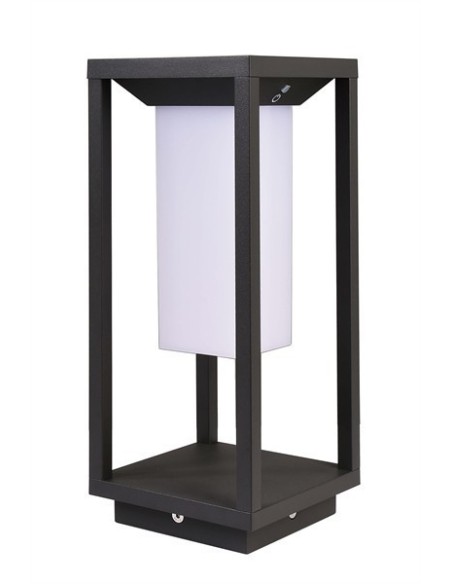 Borne Led extérieure solaire Samas 340 - Deko Light Leluminaireled.com