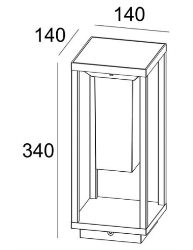Borne Led extérieure solaire Samas 340 - Deko Light Leluminaireled.com