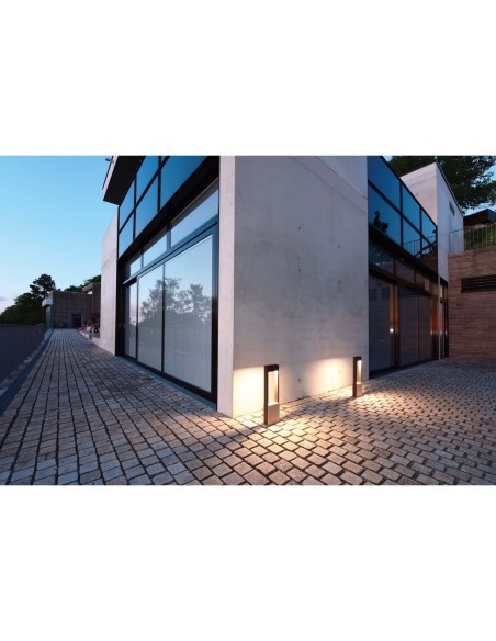 Borne extérieure Led béton et métal 1m Chertan 1000 - Deko Light Leluminaireled.com