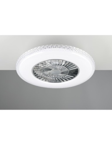 Plafonnier ventilateur HARSTAD LED 38W 60 cm étoilé