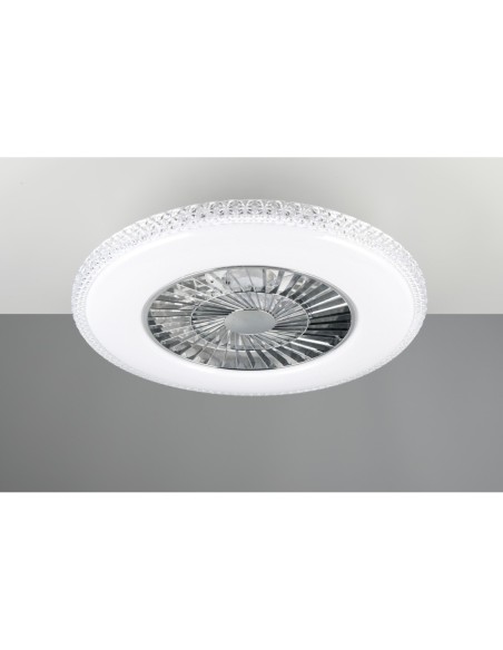 Plafonnier ventilateur HARSTAD LED 38W 60 cm étoilé