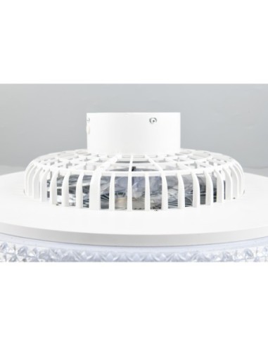 Plafonnier ventilateur HARSTAD LED 38W 60 cm étoilé