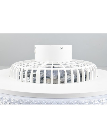 Plafonnier ventilateur HARSTAD LED 38W 60 cm étoilé
