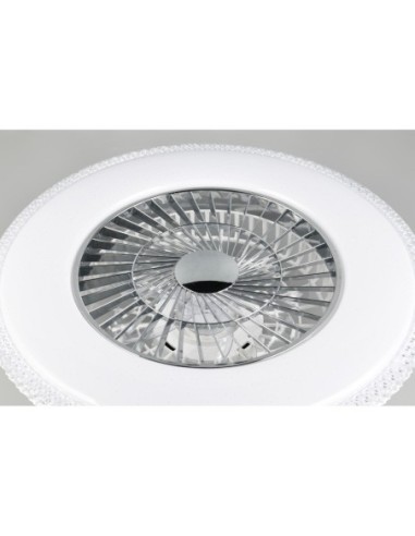 Plafonnier ventilateur HARSTAD LED 38W 60 cm étoilé