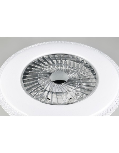 Plafonnier ventilateur HARSTAD LED 38W 60 cm étoilé