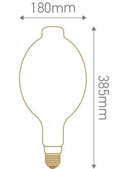 Ampoule géante design à filament Led forme oeuf - Girard-Sudron Leluminaireled.com