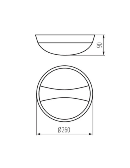 Applique extérieure Led ronde 15W - Kanlux -  Elner Leluminaireled.com
