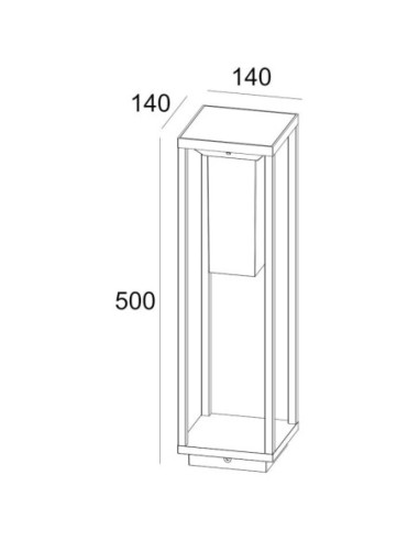Borne Led extérieure solaire Samas 500 - Deko Light Leluminaireled.com