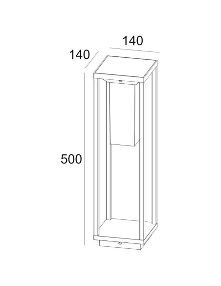 Borne Led extérieure solaire Samas 500 - Deko Light Leluminaireled.com