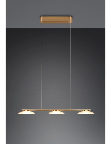 Trio – Merton – Suspension LED avec variateur, 3x 950lm, éclairage chaud 3000K, économique