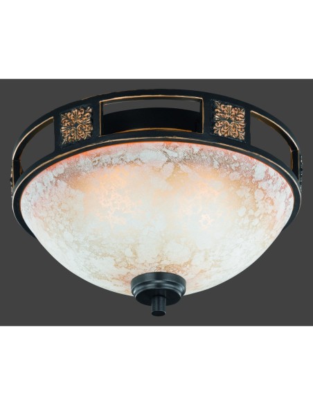 Trio – Quinta – Luminaire plafond style maison de campagne, décor doré