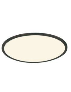 Trio – Phoenix – Plafonnier LED 31W, 3600 lm, 3000K, noir mat, design moderne et lumineux