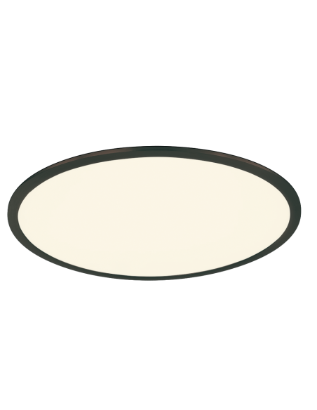 Trio – Phoenix – Plafonnier LED 31W, 3600 lm, 3000K, noir mat, design moderne et lumineux