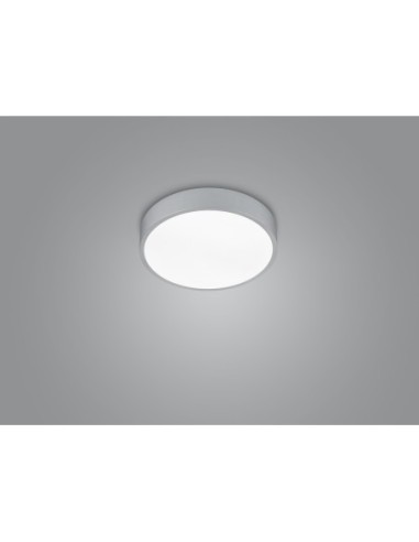 Trio – Waco – Luminaire plafonnier design minimaliste, éclairage blanc chaud réglable, métal titane