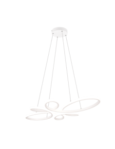 Trio – Fly – Suspension LED 32W, 3900lm, 4000K, blanc mat, dimmable 3 niveaux