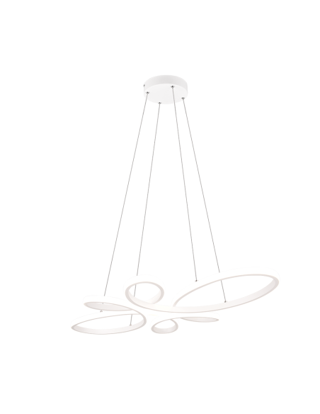 Trio – Fly – Suspension LED 32W, 3900lm, 4000K, blanc mat, dimmable 3 niveaux