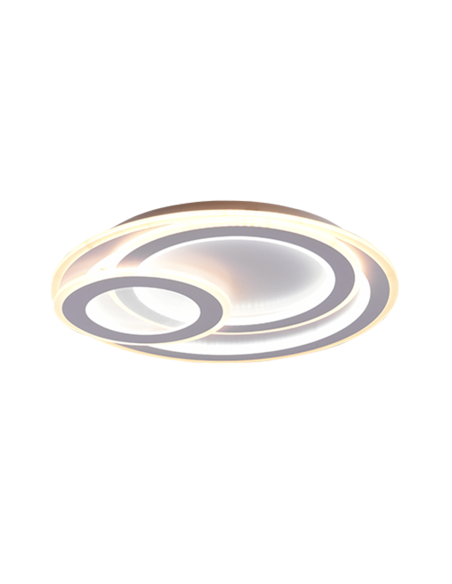 Trio – Mita – Plafonnier LED 74W, 9000lm, 2700-6000K, variateur intégré, télécommande