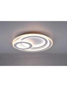 Trio – Mita – Plafonnier LED 74W, 9000lm, 2700-6000K, variateur intégré, télécommande 2