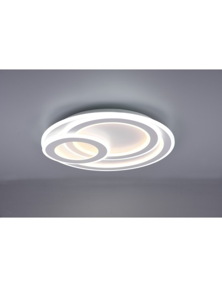 Trio – Mita – Luminaire suspendu élégant, lumière réglable en continu, design blanc mat