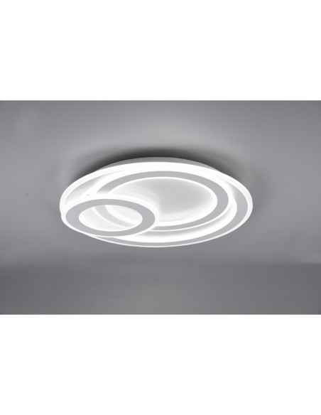 Plafonnier LED 74W, 9000lm, 2700-6000K, variateur intégré, télécommande – Trio – Mita