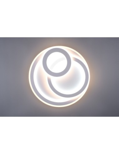 Plafonnier LED 74W, 9000lm, 2700-6000K, variateur intégré, télécommande – Trio – Mita  | Trio