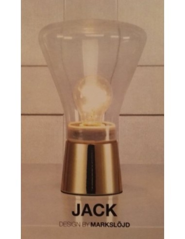 Lampe de table design scandinave verre et métal - Markslöjd - Jack Leluminaireled.com
