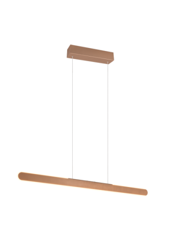 Trio – Helios – Suspension LED 28W, 3300lm, réglable en hauteur, lumière blanche réglable 2700-6500K, couleur café