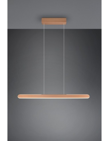 Suspension LED 28W, 3300lm, 2700-6500K, réglage hauteur et couleur tactile – Trio – Helios  | Trio