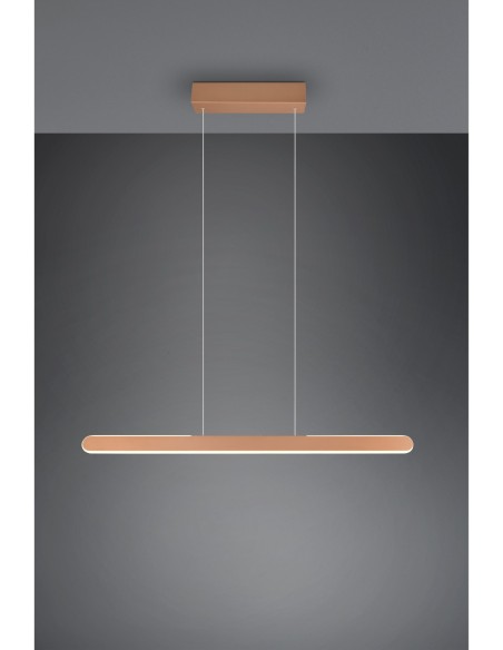 Suspension LED 28W, 3300lm, 2700-6500K, réglage hauteur et couleur tactile – Trio – Helios  | Trio