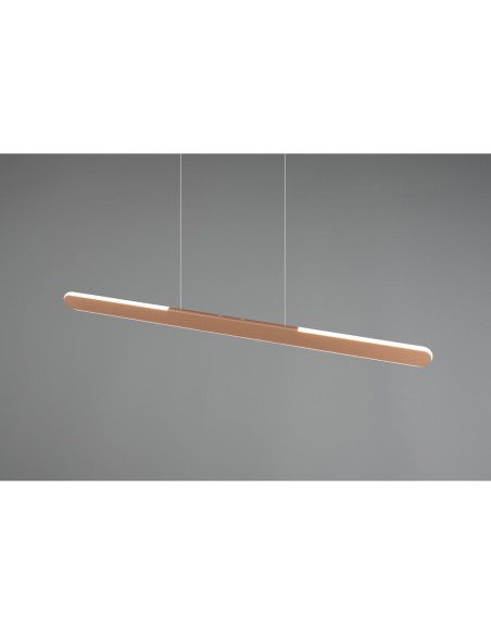 Suspension LED 28W, 3300lm, 2700-6500K, réglage hauteur et couleur tactile – Trio – Helios  | Trio