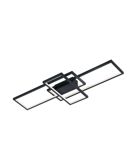 Trio – Thiago – Plafonnier LED 36W, 3000lm, 3000-6000K, RGBW, WiZ Connected, anthracite