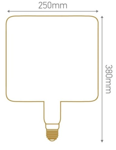 Ampoule Led géante  à filament F. Peltier cube - Girard-Sudron Leluminaireled.com