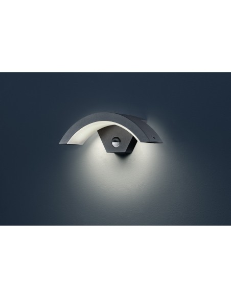 Trio – Ohio – Applique murale extérieure en anthracite, LED 7,5W, éclairage directionnel pour extérieur