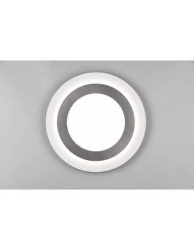 Plafonnier LED, 42W, 5600lm, 2700-6500K, Nickel mat – Trio – Morgan