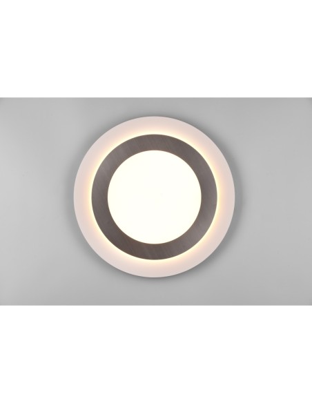 Plafonnier LED, 42W, 5600lm, 2700-6500K, Nickel mat – Trio – Morgan