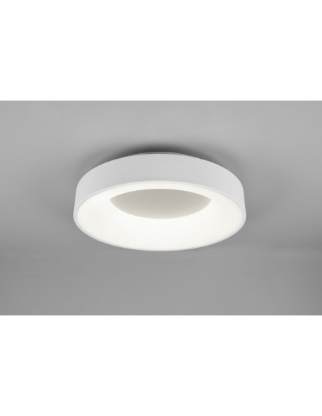 Trio – Girona – Plafonnier LED 27W, 3200lm, 4000K, Blanc mat, éclairage moderne