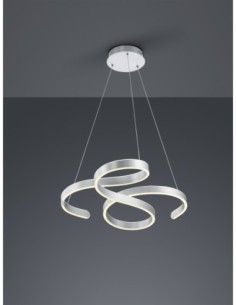 Trio – Francis – Suspension LED 48W, 5600lm, 3000K, aluminium brossé, dimmable 2