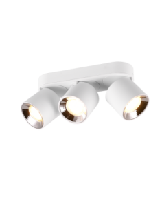 Trio – Guayana – Plafonnier blanc mat avec 3 spots orientables GU10