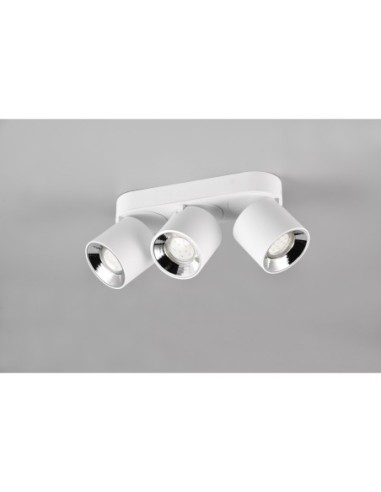 Plafonnier 3 spots GU10, max. 10W – Blanc mat – Trio – Guayana intérieur | Trio