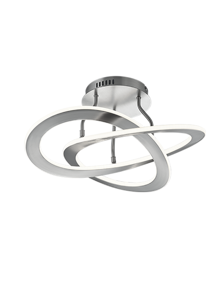 Trio – Oakland – Plafonnier LED 40W 5200 lm nickel mat variateur SWITCH 3000K