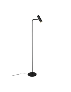 Trio – Marley – Lampadaire minimaliste LED 1x GU10 noir mat avec tête orientable